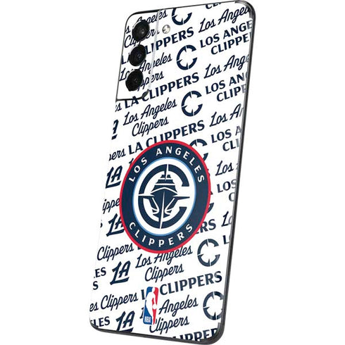 NBA Los Angeles Clippers Blast Text Galaxy S21 Plus 5G Skin